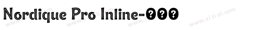 Nordique Pro Inline字体转换